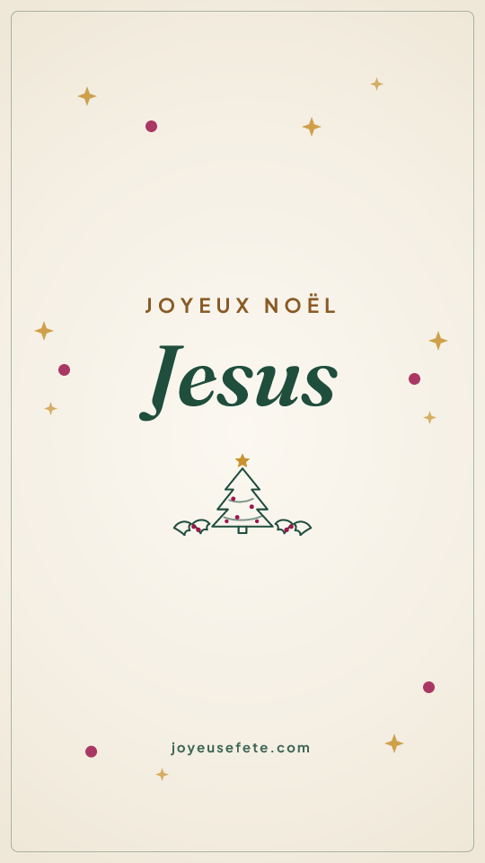 Image « Joyeux Noël Jesus » au format story