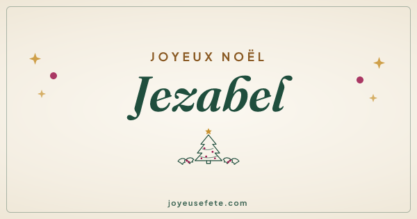 Image « Joyeux Noël Jezabel » au format large