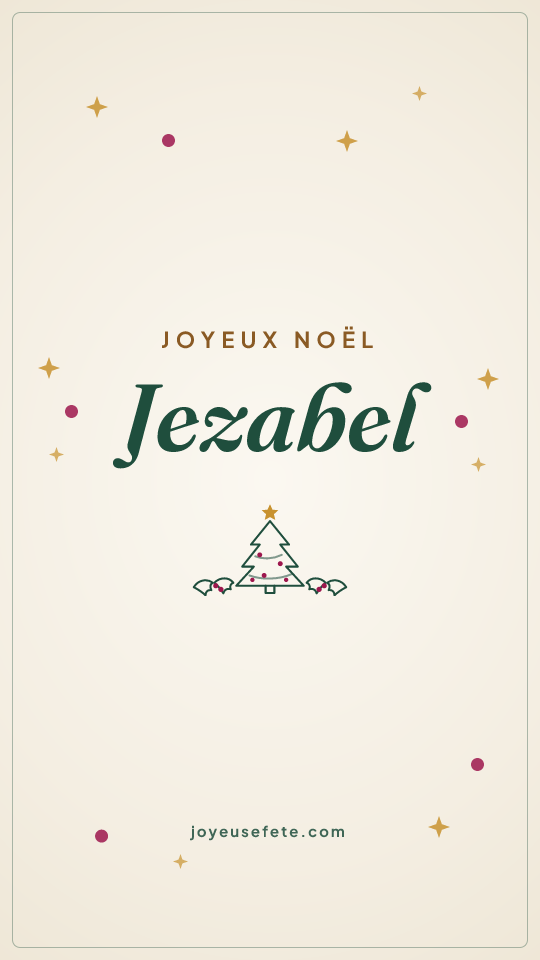 Image « Joyeux Noël Jezabel » au format story
