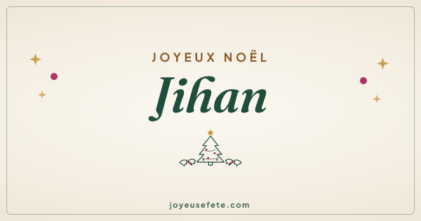 Image « Joyeux Noël Jihan » au format large