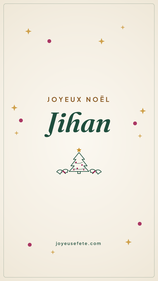 Image « Joyeux Noël Jihan » au format story