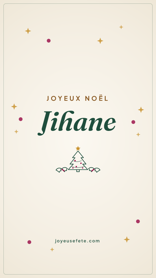 Image « Joyeux Noël Jihane » au format story