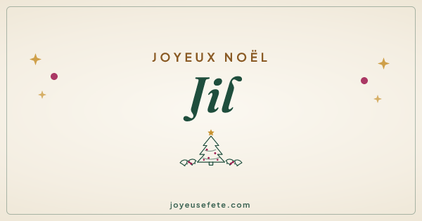 Image « Joyeux Noël Jil » au format large