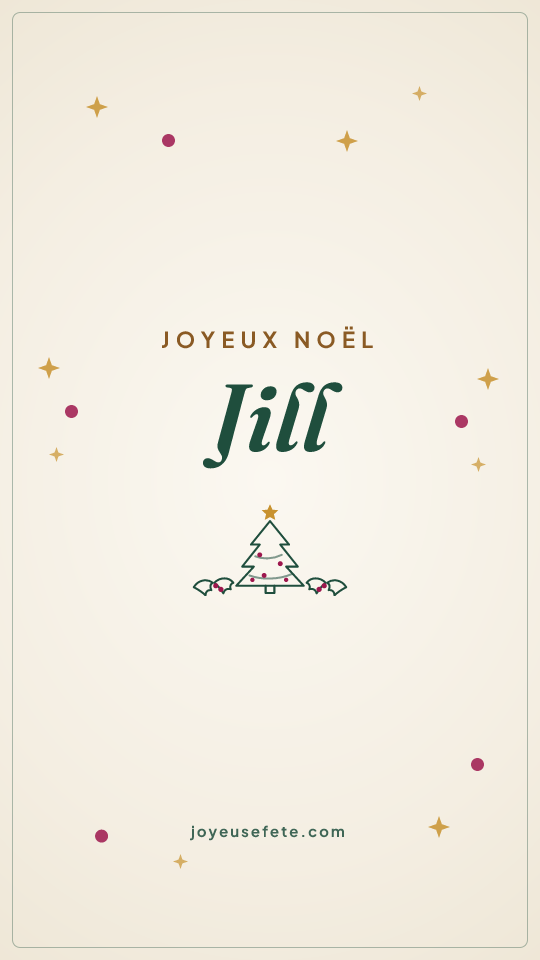 Image « Joyeux Noël Jill » au format story