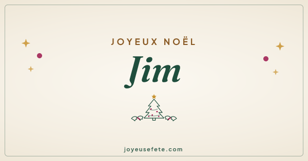 Image « Joyeux Noël Jim » au format large