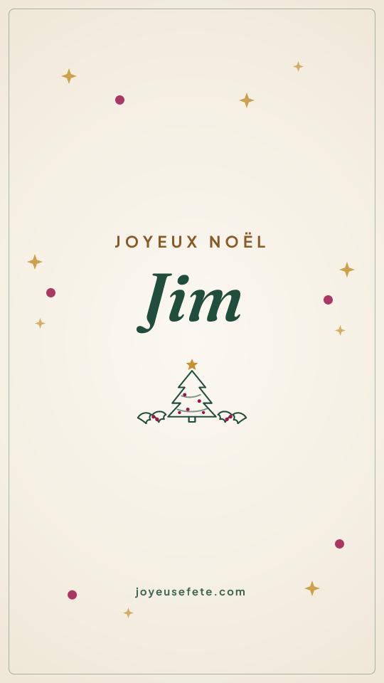 Image « Joyeux Noël Jim » au format story