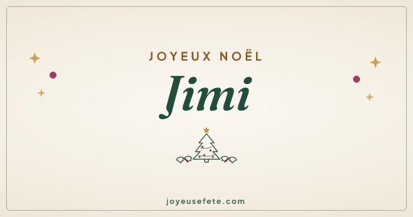 Image « Joyeux Noël Jimi » au format large