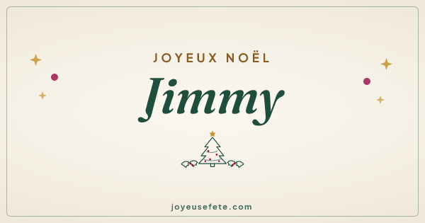 Image « Joyeux Noël Jimmy » au format large