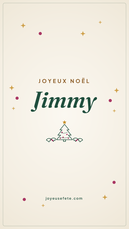 Image « Joyeux Noël Jimmy » au format story