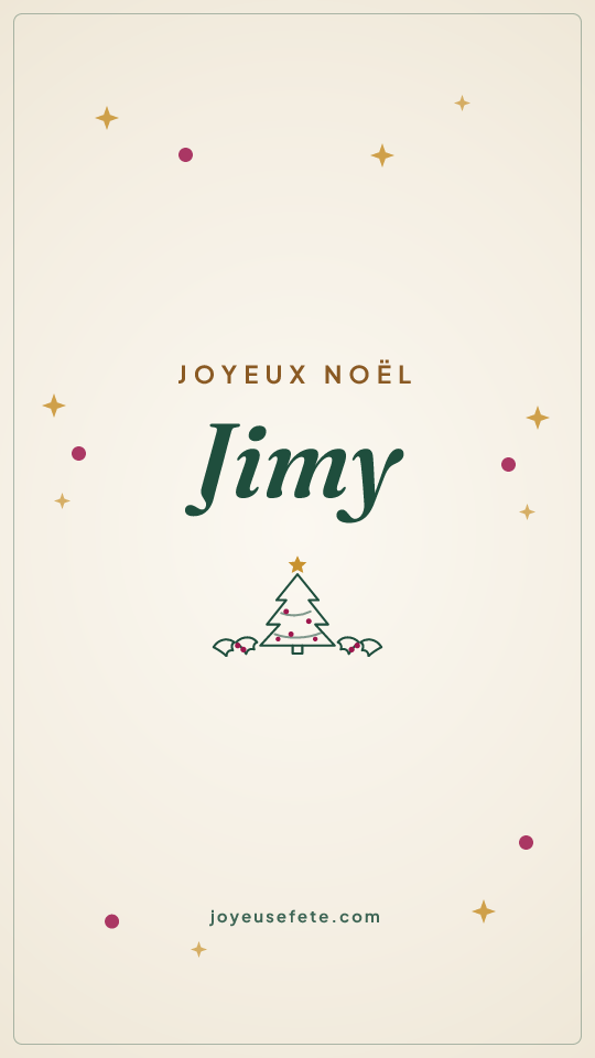Image « Joyeux Noël Jimy » au format story