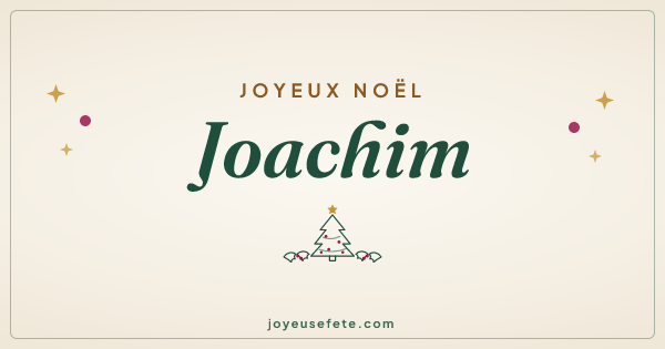 Image « Joyeux Noël Joachim » au format large
