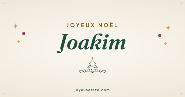 Image « Joyeux Noël Joakim » au format large