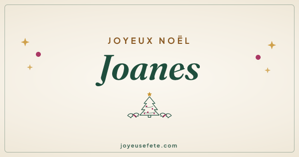 Image « Joyeux Noël Joanes » au format large