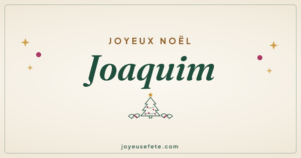 Image « Joyeux Noël Joaquim » au format large