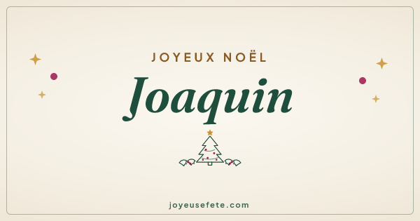 Image « Joyeux Noël Joaquin » au format large