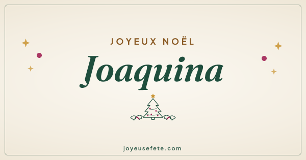 Image « Joyeux Noël Joaquina » au format large