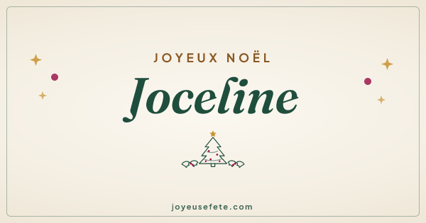 Image « Joyeux Noël Joceline » au format large
