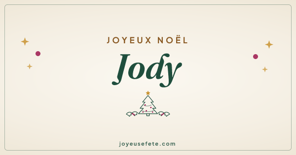 Image « Joyeux Noël Jody » au format large
