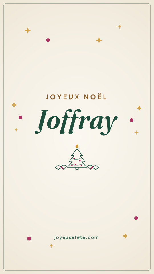 Image « Joyeux Noël Joffray » au format story