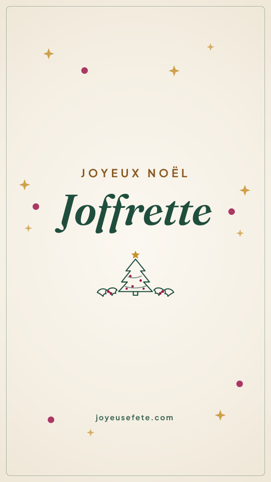 Image « Joyeux Noël Joffrette » au format story