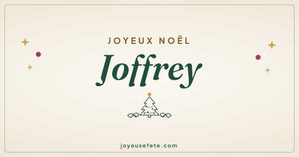Image « Joyeux Noël Joffrey » au format large