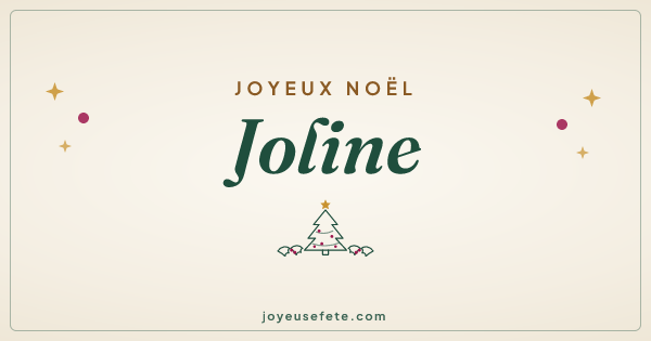 Image « Joyeux Noël Joline » au format large