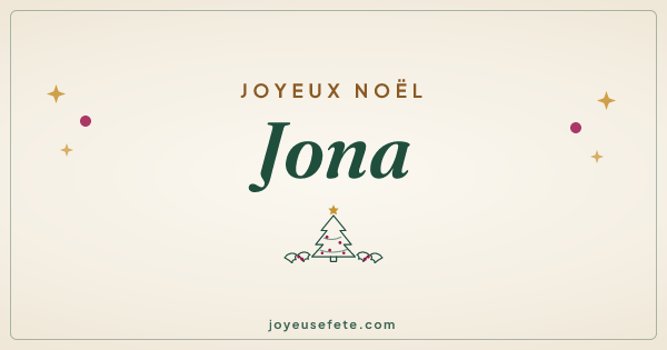 Image « Joyeux Noël Jona » au format large