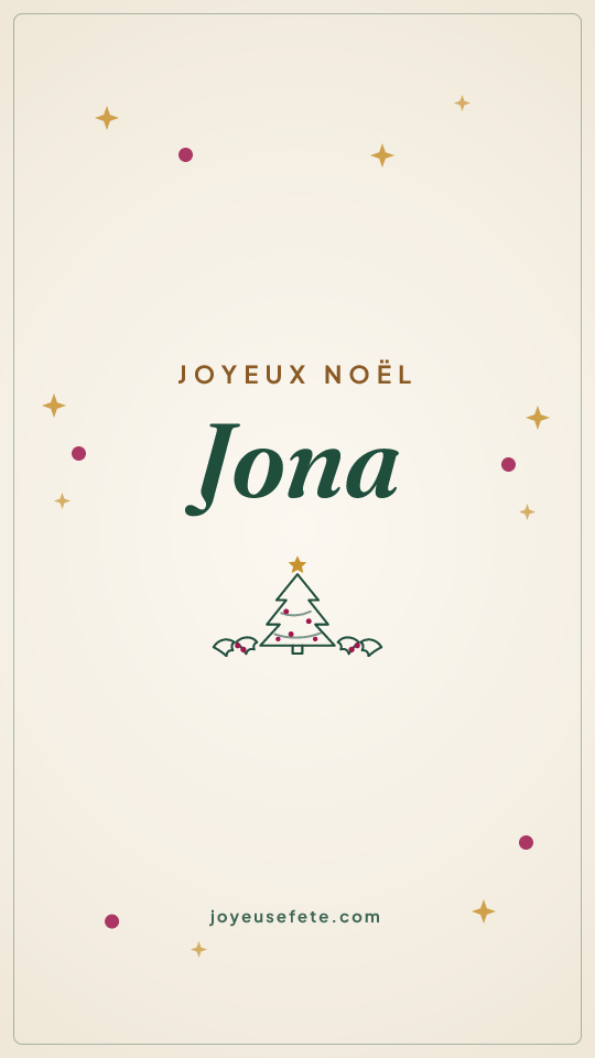 Image « Joyeux Noël Jona » au format story