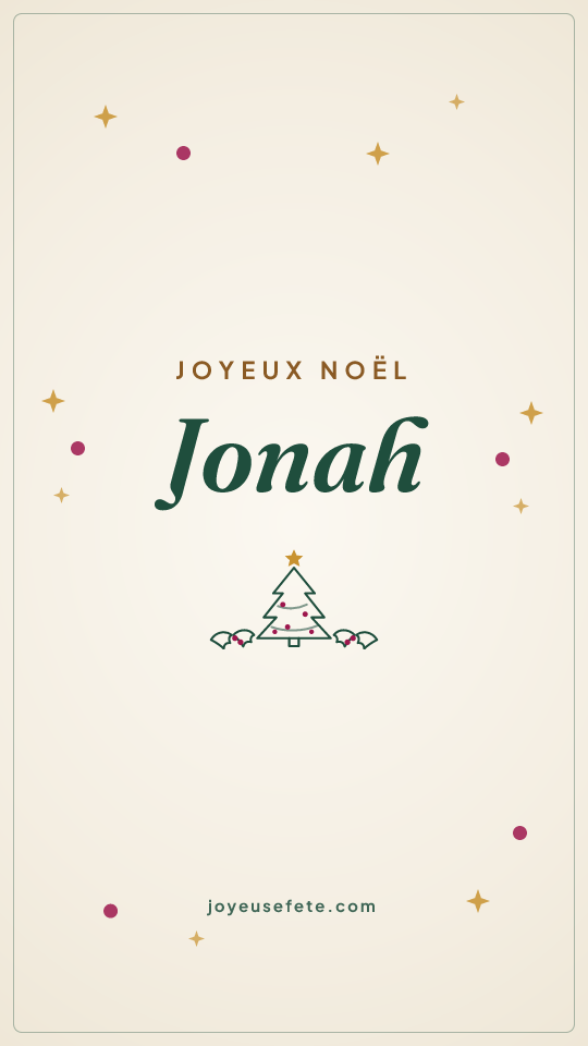 Image « Joyeux Noël Jonah » au format story