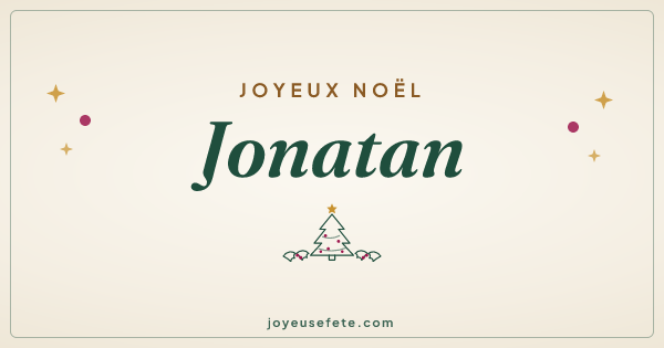 Image « Joyeux Noël Jonatan » au format large