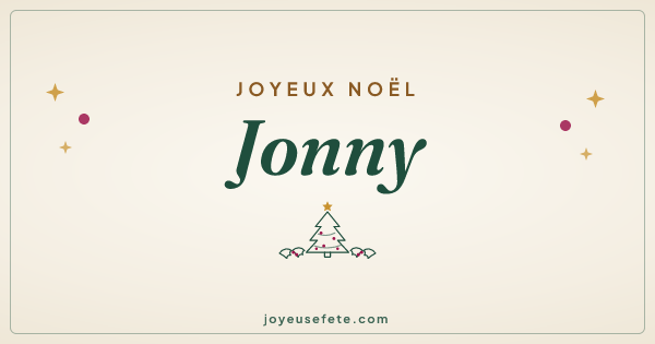 Image « Joyeux Noël Jonny » au format large