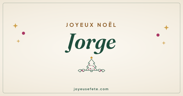 Image « Joyeux Noël Jorge » au format large