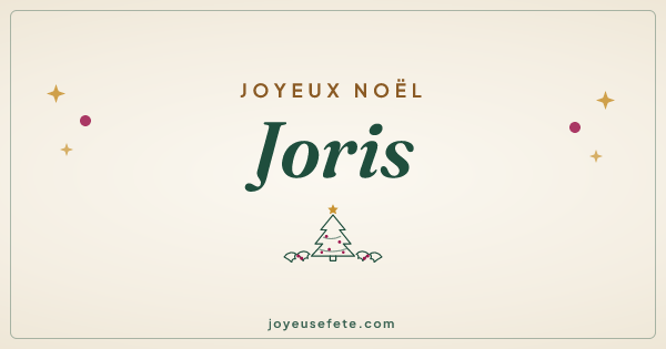 Image « Joyeux Noël Joris » au format large