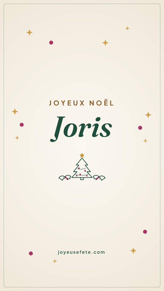 Image « Joyeux Noël Joris » au format story