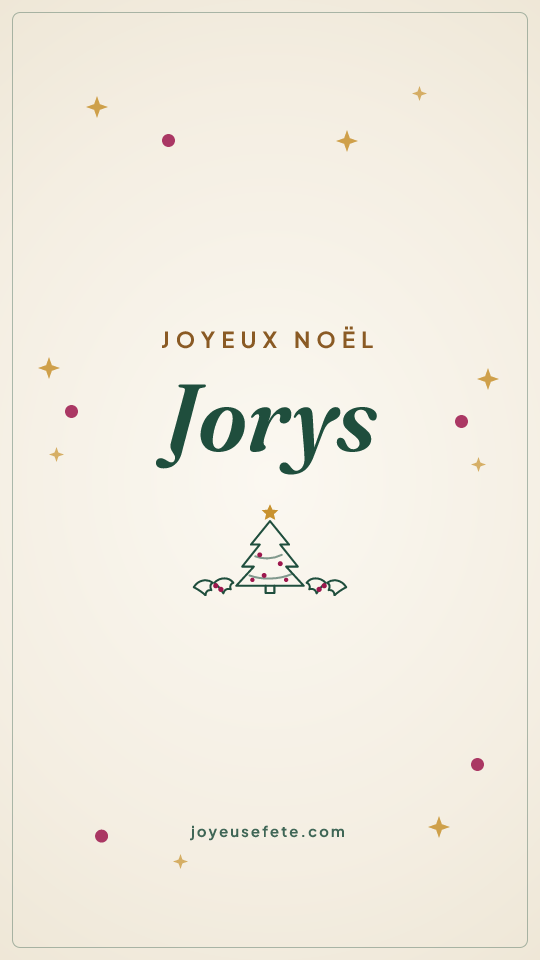Image « Joyeux Noël Jorys » au format story