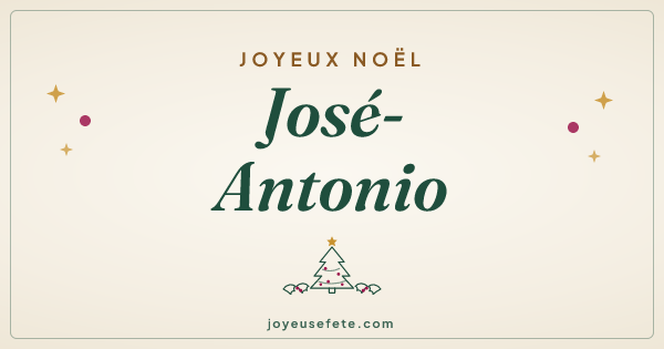 Image « Joyeux Noël José-Antonio » au format large