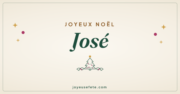 Image « Joyeux Noël José » au format large