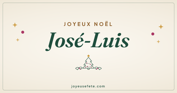 Image « Joyeux Noël José-Luis » au format large