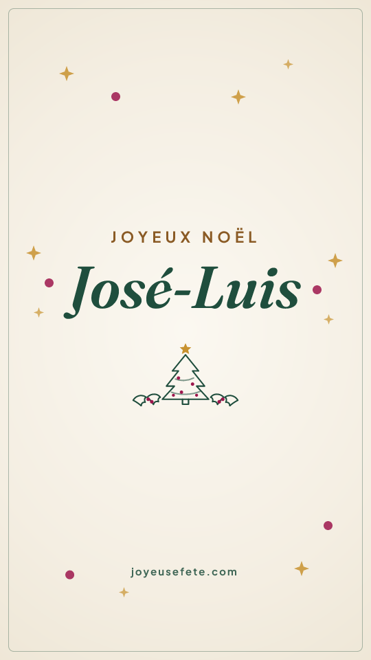 Image « Joyeux Noël José-Luis » au format story