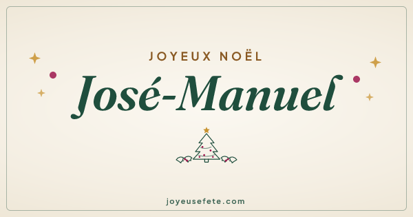 Image « Joyeux Noël José-Manuel » au format large