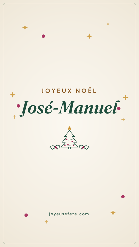 Image « Joyeux Noël José-Manuel » au format story