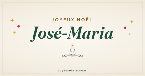 Image « Joyeux Noël José-Maria » au format large