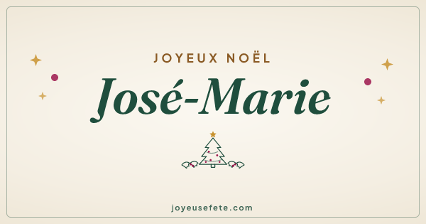 Image « Joyeux Noël José-Marie » au format large