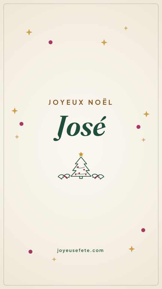 Image « Joyeux Noël José » au format story
