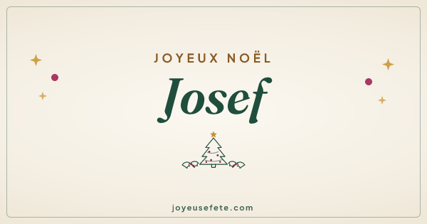 Image « Joyeux Noël Josef » au format large