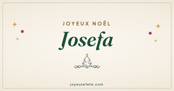 Image « Joyeux Noël Josefa » au format large