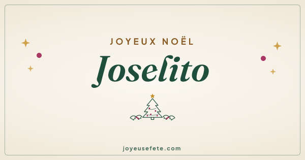Image « Joyeux Noël Joselito » au format large