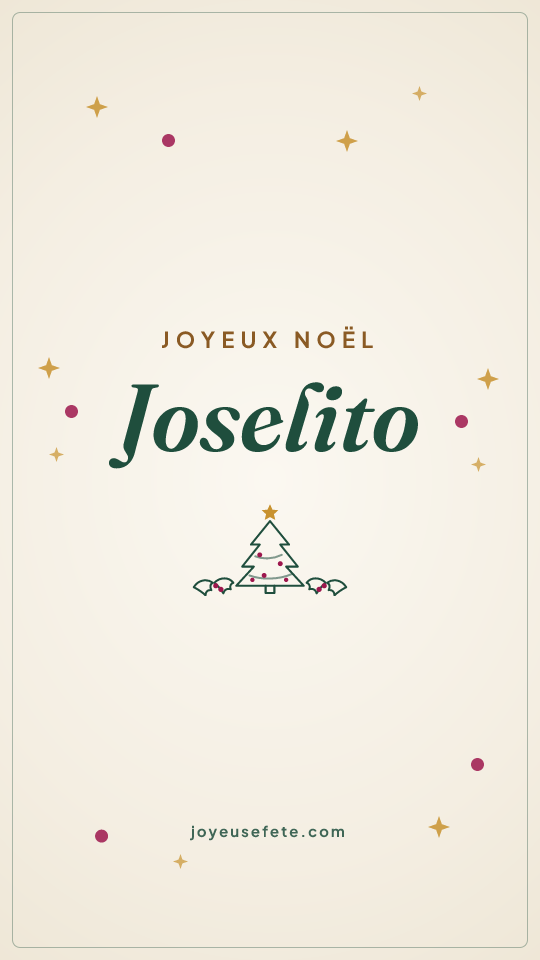 Image « Joyeux Noël Joselito » au format story