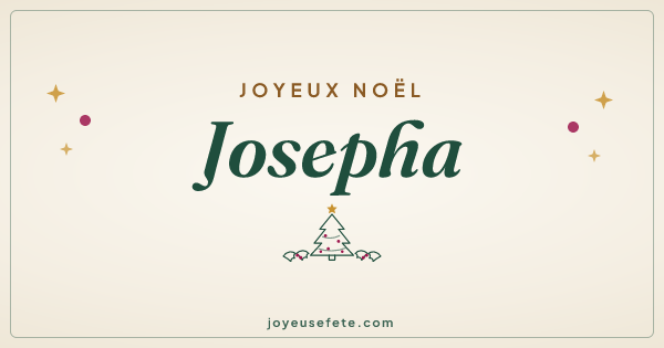 Image « Joyeux Noël Josepha » au format large
