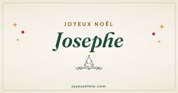 Image « Joyeux Noël Josephe » au format large
